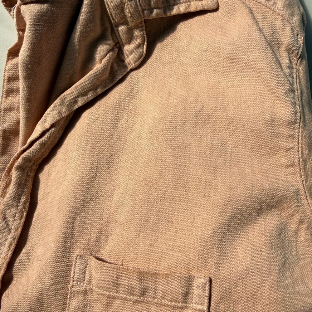 Frank & Eileen Button Down Shirt-Peach-Size Small - Picture 5 of 11